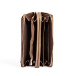 کیف دستی چرم طبیعی مدل آناویز چرم (قهوه ای - فلوتر ) - Image 3