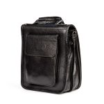کیف دستی و دوشی چرم طبیعی مدل آناویز چرم (فلوتر - مشکی) - Image 2